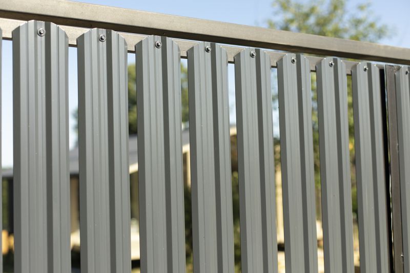 Modern Metal Fence